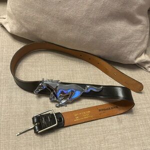 😻 rare vintage horse leather belt